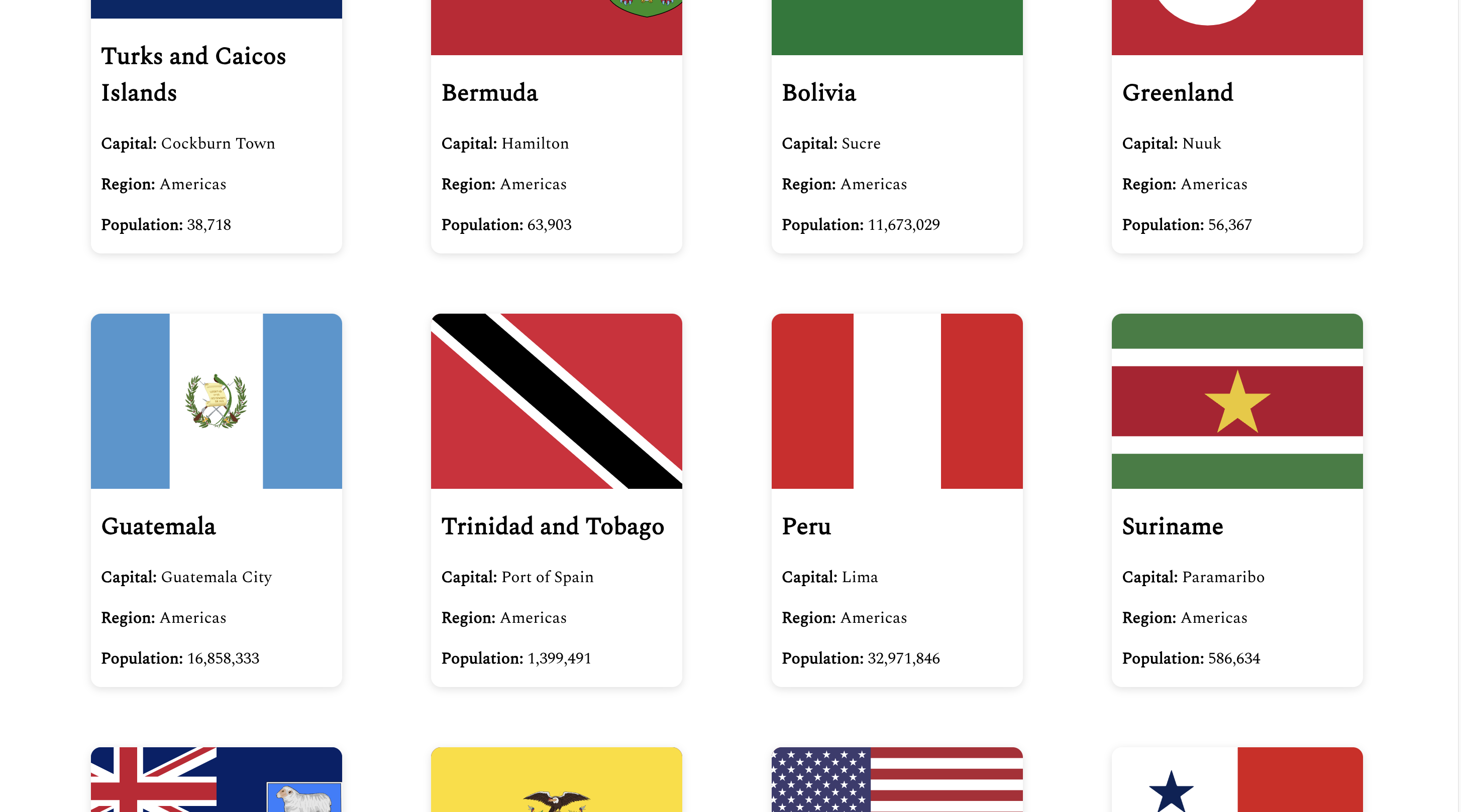 A screenshot of the app in browser view
